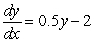 The general solution for the differential equation   is