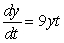 Find the general solution of the separable differential equation: