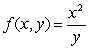 For , calculate f<sub>xx</sub> (x,y).