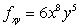 <strong>Find the following partial derivative: f<sub>xy</sub> if .</strong> A) B) C) D) E)