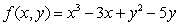 The function   has a local minimum at (1, 2.5). Which of the following is a sketch of the level curves of f near this point?