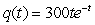 <strong>The quantity of a medication in the bloodstream t hours after it is ingested is given, in mg, by . What is the maximum quantity of the medication in the bloodstream?</strong> A)110 mg B)300 mg C)815 mg D)150 mg