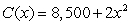 What quantity of gadgets should be produced to maximize profit if they sell for $500 per unit and the total cost (in dollars) of producing x units is given by ? What is that profit?