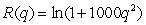The total revenue, R, in dollars,when selling q items is . Calculate and interpret the marginal revenue if q= 10.