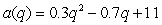 The average cost per item to produce q items is given by   for q>0. What is the marginal cost, MC, of producing q goods?