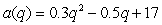 The average cost per item to produce q items is given by for q>0. At what point q (to two decimal places) does marginal cost equal average cost?