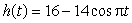 The height off the ground of a person riding a Ferris wheel is represented by the function . On which interval(s) is increasing?