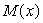 The graph below is the graph of , the derivative of . At 2 is the original function M(x) increasing, decreasing, constant or undefined?
