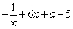 <strong>Find an antiderivative of such that , for some constant a.</strong> A) B) C) D)