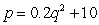 Supply and demand curves for a product are given by the equations Demand: Supply: where p is price in dollars and q is quantity. Find the equilibrium price.