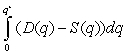 <strong>The supply and demand curves for a product have equations and , respectively, with equilibrium at . Suppose an artificially high price of is imposed, with the resulting consumer demand of . Which of the following is a formula for the change in total gains from trade caused by the artificial price?</strong> A) B) C) D)