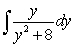 Find   using integration by substitution.