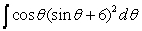 Find   using integration by substitution.