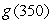 Given the following graph of and the fact that , determine whether is positive or negative.