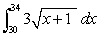 A. Find a 4-term left Riemann sum approximation for the integral . Round to 1 decimal place. B. Is your answer in part (A) an underestimate or an overestimate?