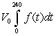 <strong>A large ice cube is melting at a rate of cm<sup>3</sup> per minute, where t is time in minutes. If is the volume of the ice cube at time t = 0 minutes, which one of the following expresses the volume of the ice cube after 4 hours?</strong> A) B) C) D)