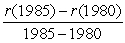 <strong>If represents the rate at which a country's debt is growing, then the increase in its debt between 1980 and 1985 is given by</strong> A) B) C) D) E)