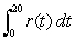 <strong>The following table gives the rate , in cubic centimeters, that air is leaking from a balloon t seconds after it is inflated. Estimate . </strong> A)192.5 cubic centimeters B)49 cubic centimeters C)245 cubic centimeters D)75.5 cubic centimeters
