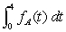 The following figure shows the rate of growth of two cities, with   being the growth of City A after t years and   being the growth of City B after t years. If the two cities have the same population at t = 0, arrange the following values in order from smallest to largest by placing a 1 by the smallest, a 2 by the next smallest, and so forth. A.   B.   C.   D.    