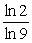 A quantity growing exponentially according to the formula has a doubling time of .