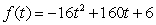 A ball is thrown at time t = 0 and its height above ground t seconds after it is thrown is given by feet. Use a graphing calculator to graph , and use the graph to answer the following. A. How high does the ball go? B. How long is it in the air?