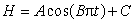 Temperatures in a room oscillate between the low of F (at 5am) and the high of F (reached at 5pm). If is a formula for the temperature in the room in terms of time from 5am, then A =_____, B =_____, and C =_____.