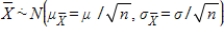 <strong>If the sample size is large (n ≥ 30), then, regardless of the population distribution, which of the following summarizes the sampling distribution of random variable ?</strong> A) B) C) D)