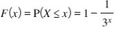 <strong>Suppose the cumulative distribution function (CDF) of continuous random variable X is defined as follows: where x ≥ 0.What is P(X > 1.25)?</strong> A) 0.7467 B) 0.5833 C) 0.2533 D) 0.7333