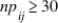 <strong>A chi-square test for independence of two categorical variables is appropriate if:</strong> A) . B) for all i and all j. C) for all i and all j. D) and for all i and all j.