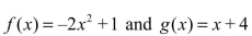 Evaluate the following function for algebraically.
