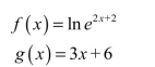 <strong>Solve the equation f ()xg= ()x algebraically. </strong> A) 5 B) 4 C) -4 D) -5 E) 2