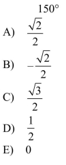 Evaluate the sine of the angle without using a calculator.