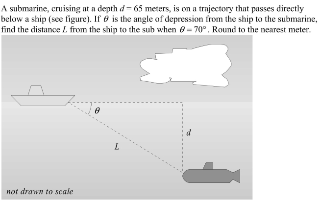 <strong> </strong> A) L = 0 meters B) L = 84 meters C) L = 69 meters D) L = 190 meters E) L = 24 meters