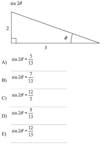 Use the figure below to determine the exact value of the given function.