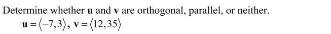 <strong> </strong> A) orthogonal B) parallel C) neither