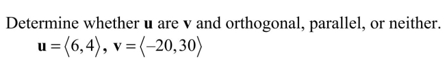 <strong> </strong> A) orthogonal B) parallel C) neither