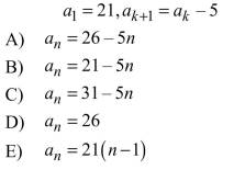 Write the first five terms of the sequence defined recursively. Use the pattern to write the nth term of the sequence as a function of n. (Assume that n begins with 1.)