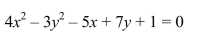 <strong>Classify the graph of the equation as a circle, a parabola, an ellipse, or a hyperbola. </strong> A) ellipse B) parabola C) hyperbola D) circle