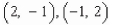 <strong>Find the points of intersection of the graphs of the equations: </strong> A) B) C) D) E)