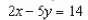 <strong>Write an equation of the line that passes through the given point and is parallel to the given line. </strong> A) B) C) D) E)
