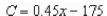 <strong>A company reimburses its sales representatives per day for lodging and meals plus per mile driven.Write a linear equation giving the daily cost to the company in terms of the number of miles driven.Round the numerical values in your answer to two decimal places, where Applicable.</strong> A) B) C) D) E)