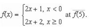 Evaluate the function  