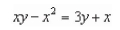 <strong>Determine whether y is a function of x. </strong> A)no B)yes