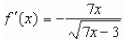 <strong>Find the derivative of the function using the limiting process.</strong> A) B) C) D) E)