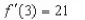 <strong>Find the slope of the graph of the function at the given value. </strong> A) B) C) D) E)