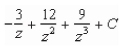 <strong>Find the indefinite integral and check the result by differentiation. </strong> A) B) C) D) E)
