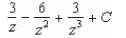<strong>Find the indefinite integral and check the result by differentiation. </strong> A) B) C) D) E)