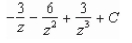 <strong>Find the indefinite integral and check the result by differentiation. </strong> A) B) C) D) E)