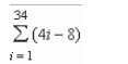 <strong>Use the properties of summation and Theorem 4.2 to evaluate the sum. </strong> A)1156 B)1190 C)2108 D)2244 E)323