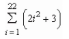 <strong>Use the properties of summation and Theorem 4.2 to evaluate the sum. </strong> A)239 B)7,656 C)7,612 D)3,861 E)7,590
